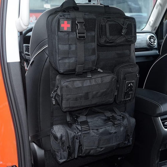 Molle Nylon Tactical Car Seat Organizer