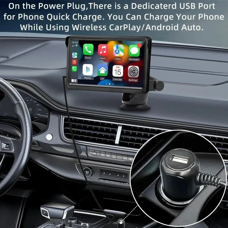 Wireless Carplay Android Auto 4.3inch/7Inch