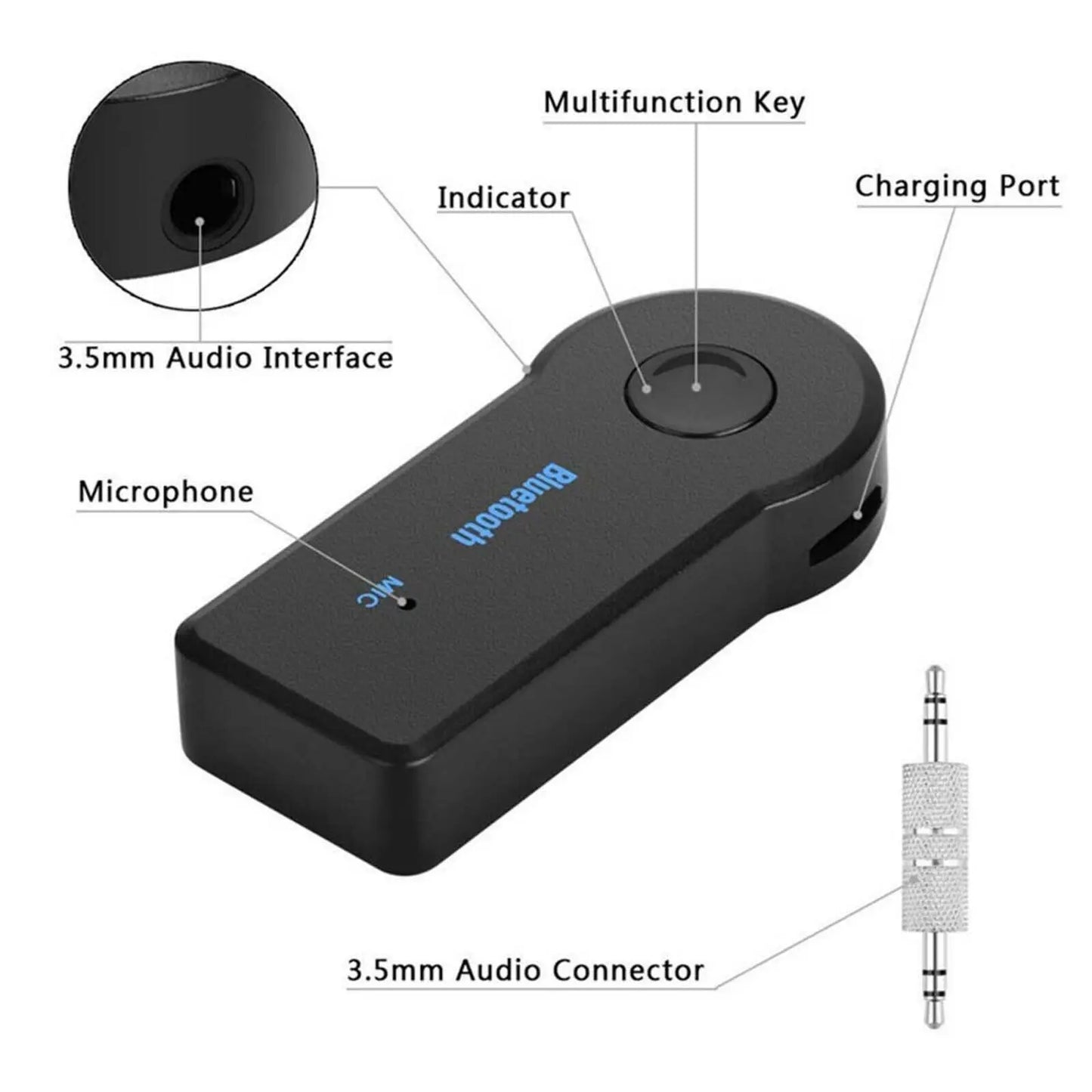 2 in 1 Wireless Bluetooth 5.0 Receiver Adapter