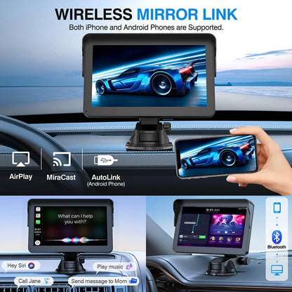 Wireless Carplay Android Auto 4.3inch/7Inch