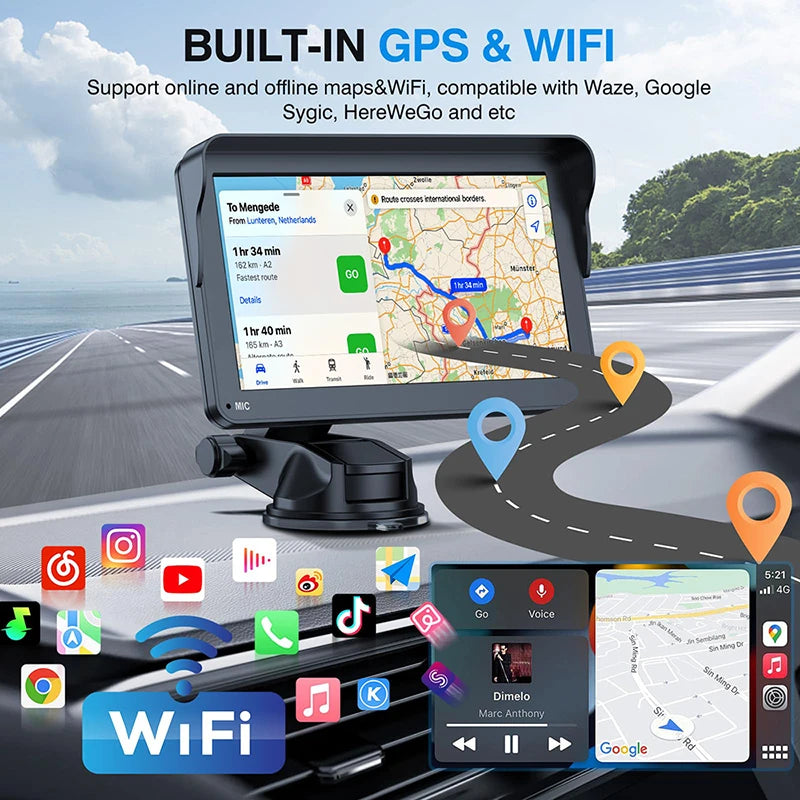 Wireless Carplay Android Auto 4.3inch/7Inch