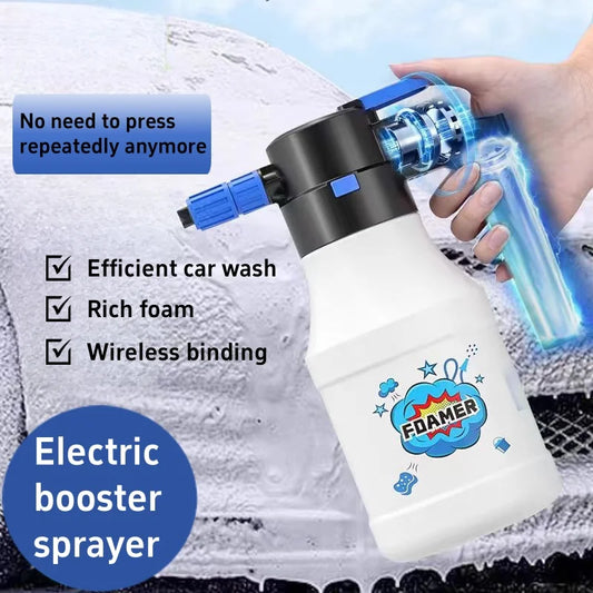 Electric car wash spray pot