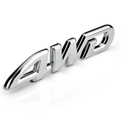 Car Metal Badge Sticker 4wd