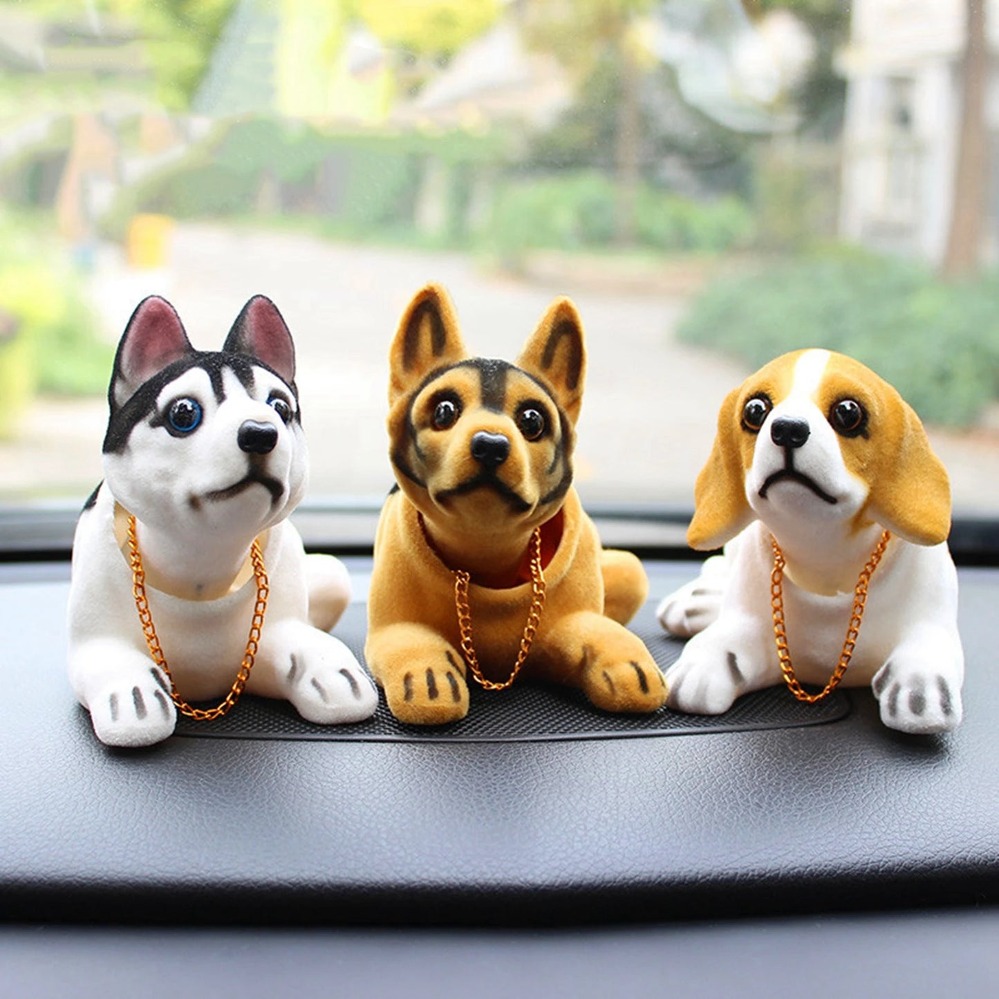 Cute Car Dashboard Head Dog Figure