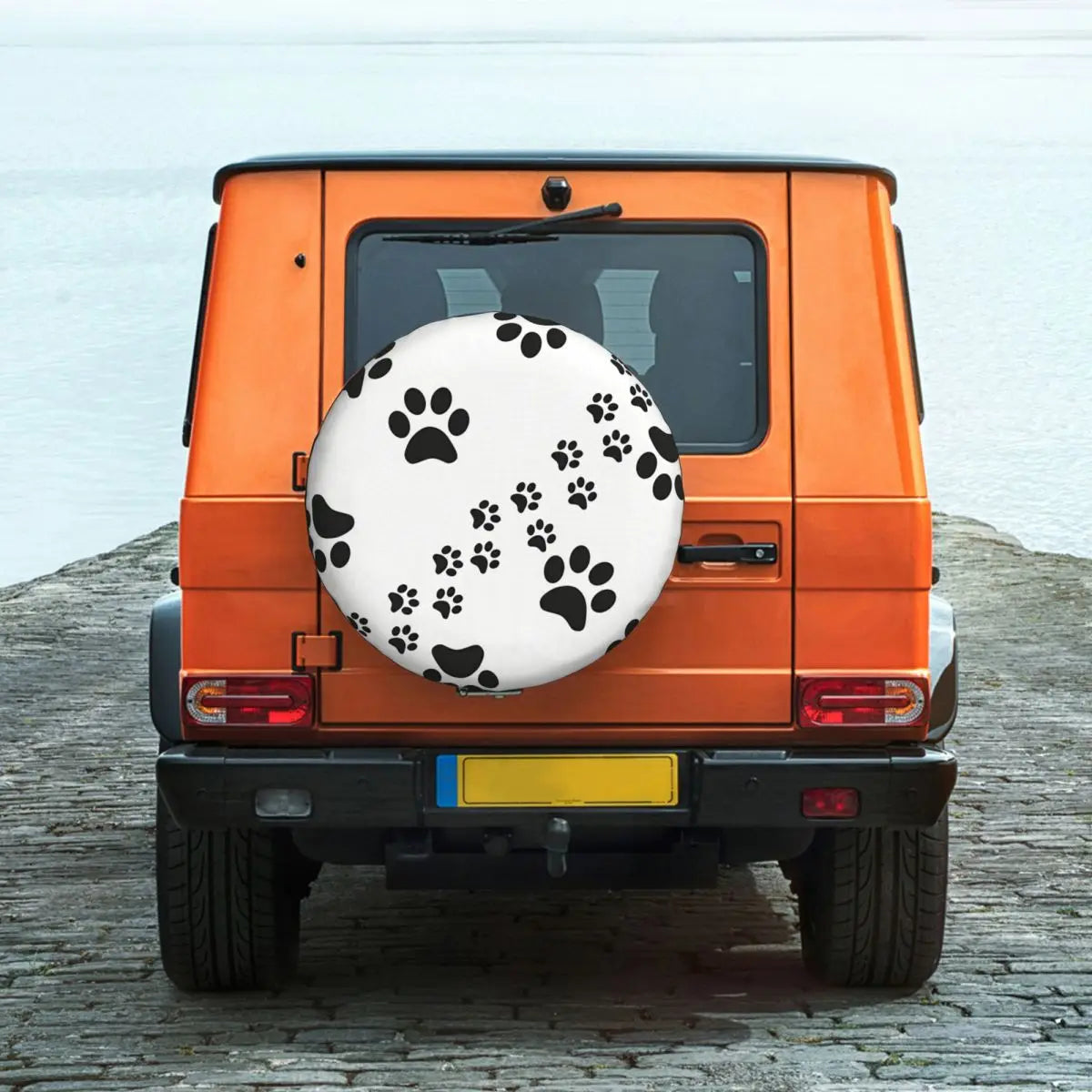 Cat Dog Footprints Paw 4 Spare Tire Cover