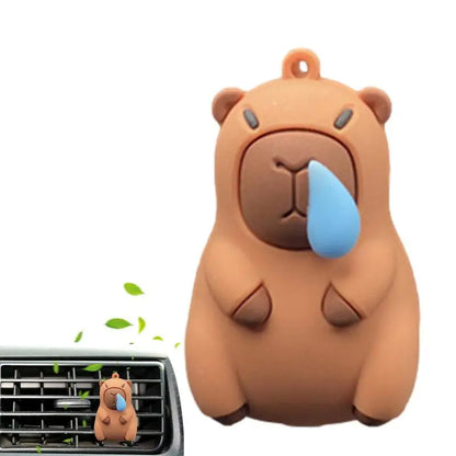 Cartoon Capybara Car Air Freshener Vent Clip