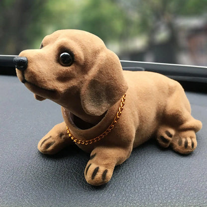 Cute Car Dashboard Head Dog Figure