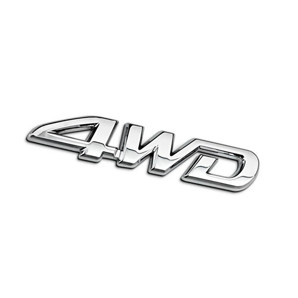 Car Metal Badge Sticker 4wd