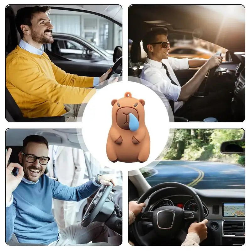 Cartoon Capybara Car Air Freshener Vent Clip