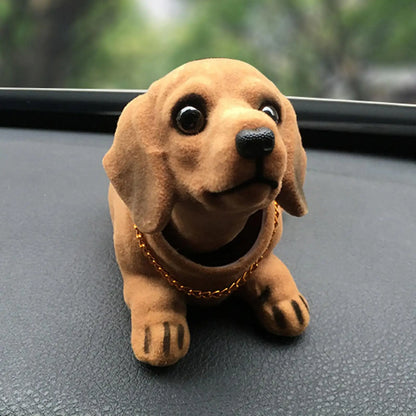 Cute Car Dashboard Head Dog Figure